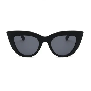 Vintage Cat Eye Saulesbrilles Sieviešu Ir 2021. Luksusa Zīmolu, Saules brilles Dāma Retro Sunglass Matt black oculos gafas de sol mujer
