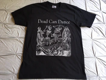 Vintage Dead Can Dance Skeleti Goth Bauhaus Punk Vīriešu T Krekls Izdrukāt Print T-Krekls Vasaras Stila Augšas Tee Plus Lieluma