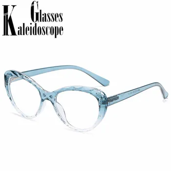 Vintage Kaķu Acu Brilles Rāmis Sieviešu Modes Anti-zila gaisma Briļļu Rāmji MenTransparent Zilā Datoru Brilles Studentiem