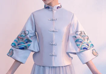 Vintage Kāzu Līgavas Cheongsam Mūsdienu Tradicionālās Ķīniešu stila Kāzu Kleita Austrumu Sieviešu Qipao Vestidos Izmērs S-XXL
