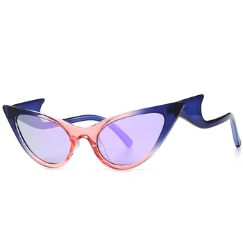 Vintage Luksusa Cat Eye Saulesbrilles Sievietēm, Maza Izmēra Zīmola Dizaineru Modes Retro, Dāmas, Sieviešu, Saules Brilles Purpura Sarkanas Brilles
