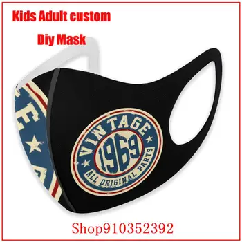 Vintage Retro 1969 Loka DIY maska sejai modes sejas maska mazgājams mutes maskas kokvilnas mutes maska ar dizaina smieklīgi