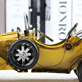 Vintage Roku Darbs Klasisko Auto Modelis Rotājumi Dzelzs Amatniecības Transportlīdzekļa Figūriņas Retro Auto Miniatūras Bāra Mēbeles, Bērnu Rotaļlietas, Dāvanas