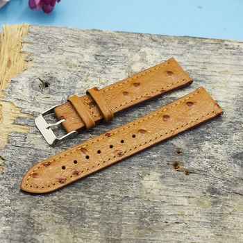 Vintage Strausu Modelis Watchband Black Pulksteņu Siksniņas Ādas Watchband 18mm 20mm 22mm 24mm Watchband Jostas Pulksteņu Piederumi