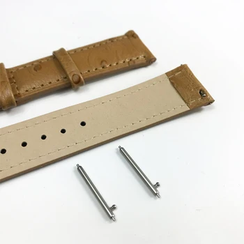 Vintage Strausu Modelis Watchband Black Pulksteņu Siksniņas Ādas Watchband 18mm 20mm 22mm 24mm Watchband Jostas Pulksteņu Piederumi