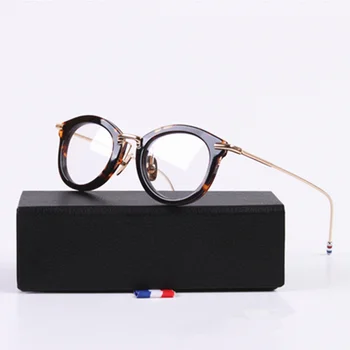 Vintage TB011 apaļi rāmji unisex rāmji, brilles recepšu brilles sievietēm, vīriešiem ar logo un oriģinālajā kastē