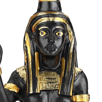 Vintage Ēģiptiešu Dieviete Statuetes Svece Īpašnieks Svečturis Mājas Darbvirsmas Dekori Radošo Sveķu Mākslas Amatniecības Biroja Galda Dekorēšana