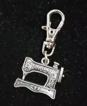 Vintage Šūšanas Mašīna Pagriezt Šarmu KeyChain Automobiļu Atslēgu Gredzens Soma Atslēgu Ķēdes Konstatējumiem, Aksesuāri, Modes Rotaslietas