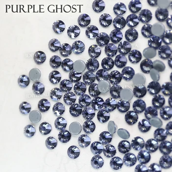 Violeta Spoku karstā noteikt rhinestone kristāla strass glitters flatback stikla akmens DIY dzirkstošo dimanta kāzu kleitu vizuļi māksla
