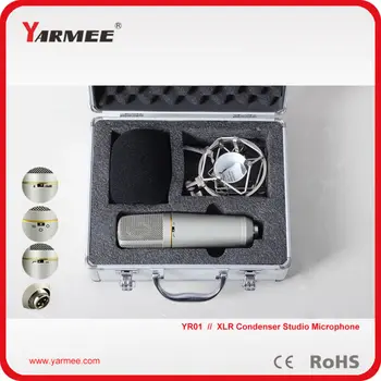 Vislabākā kvalitāte cardioid/Bi/Omni plašu piemērošanu vadu electret kondensatora studijas Karaoke ierakstīšanas mikrofons YR01