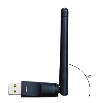 Vmade Ralink RT5370 USB Wi-Fi Dongle Bezvadu LAN 2 dbi Ārējās Antenas 802.11 b/g/n USB WIFI Adapteri, Satelīta TV Uztvērējs