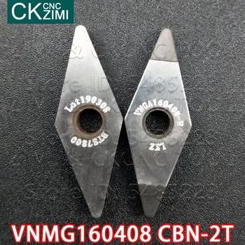 VNMG160408 CBN 2T dimanta asmens Augstas cietības 2 leņķa kubisko bora nitrīdu CNC Ārējās virpošanas instrumenti turētājs virpu VNMG tērauda