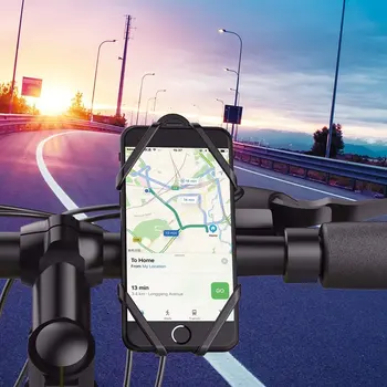 Vogek Bike Velosipēdu Tālruņa Turētājs Motocikla Stūres Kronšteinu Stiprinājuma GPS Tālruņa Stāvēt iPhone Samsung Xiaomi Universālā Silikona