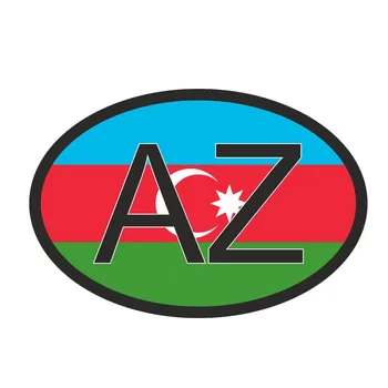 Volkrays Modes Auto Uzlīme Azerbaidžānas Valsts Kods Piederumi Atstarojošs Ūdensizturīgs Pārsegs Skrāpējumiem Vinila Decal,7cm*12cm