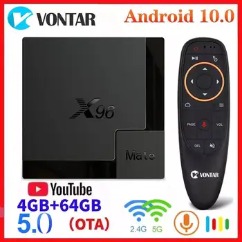 Vontar Smart Android 10.0 TV KASTĒ X96 Mate Mini TVBox Android 10 4G/64G 2.4 G&5G Dual wifi X96Mate 6K Media Player PK H96 MAX TX6S