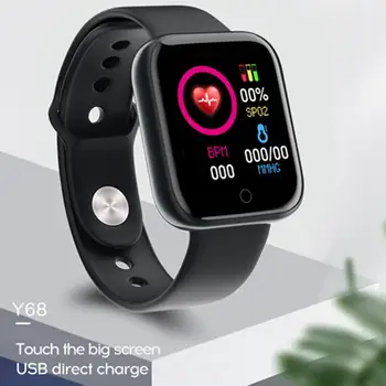 VS B57 B58 Smart Skatīties Y68 Fitnesa Rokassprādze darbības tracker sirds ritma monitors asinsspiediens Bluetooth skatīties uz ios Android
