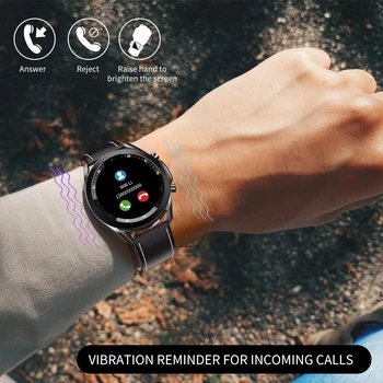 Vwar Watch3 Rotējošas Bezel Smart Skatīties Bluetooth Zvanu Vīrieši Sievietes Ūdensizturīgs Smartwatch Fitnesa Rokassprādze Android Apple Samsung