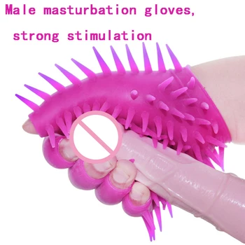 Vārpa Seksa Cimdi Vīriešu Masturbācija Erotiska Pirkstu Vibrators Pāriem Seksa Produkti, Lai Cilvēks Masturbācija Seksa Rotaļlietas Pieaugušo Spēles
