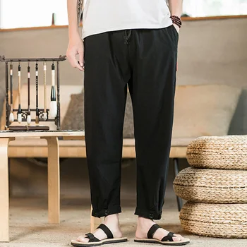 Vīrieši Cieta Harajuku Streetwear Harēma Bikses Japānas Stila Zīmuli Bikses Bikses Vīriešiem Vīriešu Treniņbikses Joggers Rudens Japāņu