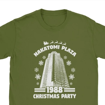 Vīrieši Nakatomi Plaza Tshirts Die Hard Brūss Viliss Filmā Ziemassvētku Puse 1988 Drēbes Hipster Apkalpes Kakla Tee Tee Krekli Krekls