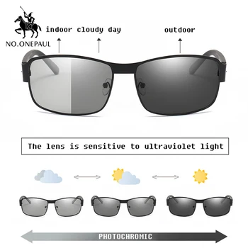 Vīrieši Polarizētās Braukšanas Hameleonu Brilles Vīriešu Mainīt Krāsu, Saules Brilles Dienu Nakts Redzamības Vadītāja Briļļu Photochromic Saulesbrilles