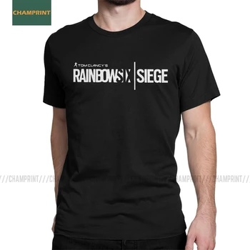 Vīrieši Rainbow Six T Krekli Aplenkuma Spēle Tom Clancy ' Kokvilnas Apģērbu Ikdienas Īsās Piedurknes O Kakla Tee Krekls Vasaras T-Krekli