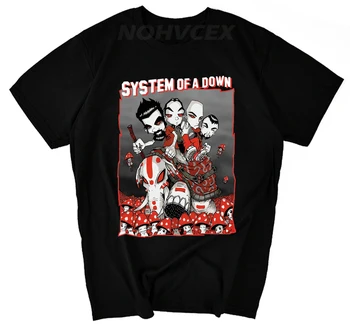 Vīrieši Soad System Of A Down Rokgrupa Logo Dizaina Vīriešu T Krekls Zēns Atdzist Topi Hipster Iespiesti Vasaras T Krekls