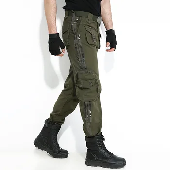 Vīrieši Taktiskās Kravas Bikses Armijas Militāro Multi-kabatas Bikses Āra Pārgājieni, Kempings Maskēšanās tērps Kaujas Uzvalku, Darba Bikses