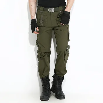 Vīrieši Taktiskās Kravas Bikses Armijas Militāro Multi-kabatas Bikses Āra Pārgājieni, Kempings Maskēšanās tērps Kaujas Uzvalku, Darba Bikses