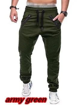 Vīriešiem Gadījuma Joggers Bikses Plānas Cietā Kravas Treniņbikses Vīriešu Multi-kabatas Bikses Hip Hop Harēma Zīmuli Bikses Bikses Izmērs: S-4xl