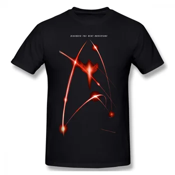 Vīriešu Apģērbs Star Trek Zinātnes FictionTV Sērijas Homme T-Krekls Atklāšanas Sezona 2 Premier Plakātu Streetwear Īsām Piedurknēm