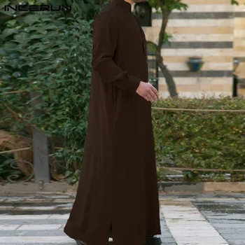 Vīriešu Apģērbu, Drēbes ar garām Piedurknēm Saūda Arābu Thobe Jubba Thobe Cilvēks Kaftan Tuvajos Austrumos Islāma Jubba Thobe Musulmaņu Mērci S-5XL