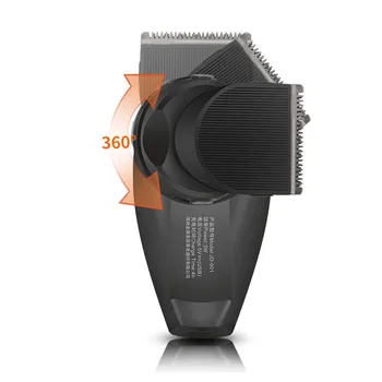 Vīriešu Matu Trimmeri Elektriskie USB Uzlādes 360° Rotācijas Hair Clipper ar 4 Ierobežojumu Griešanas ķemmes Bārdu Frizētava/Razor Skuveklis