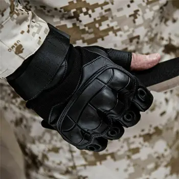 Vīriešu Militārās Taktikas Grūti Šarnīrs Pusi Pirkstu Cimdi Armijas Kaujas Medību Šaušanas Airsoft Peintbola Policijas Pienākums - Fingerless