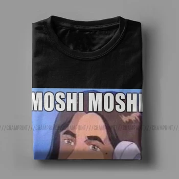 Vīriešu Moshi Moshi Jēzus Desu Topi Smieklīgi Même T Krekls 2020. Gadam, Modes Īsām Piedurknēm ar Apaļu Kakla Tee Kreklu Plus Izmēru T-Krekli