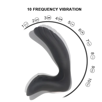 Vīriešu Prostatas Masāža Ar Vibratoru Anālajā Plug Silikona Anālais Plug Vibrators Spēcīgs Motors 10 Stimulācija Modeļus Butt Plug Seksa Rotaļlietas
