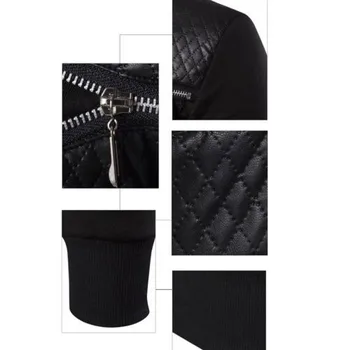 Vīriešu sporta Krekls Melns ar garām Piedurknēm Top Rudens Drēbes Cēloņu Džemperi Džemperis Vienkāršā Rāvējslēdzēju Vīriešu sporta Krekls Top Streetwear Vīriešiem