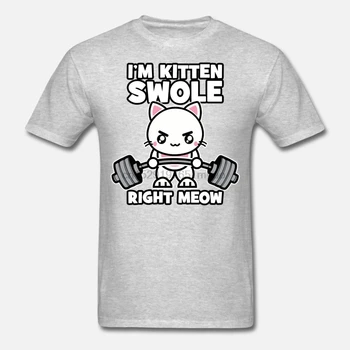 Vīriešu t krekls, es esmu Kaķēns Swole Tiesības Ņau - Sporta Kaķis tshirts Sievietēm-tshirt