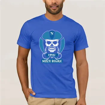 Vīriešu T-krekls Karikatūra 2019 Jaunu Modes Bezmaksas Piegāde Futbola Pirātu Faniem Napoli Ultras Bez Noteikumiem Muskuļu 2019 tendence T-krekls