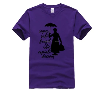 Vīriešu T krekls Karikatūra Jautri Mary Poppins Praktiski Ideāls Kādreiz Katru Veids, Populārs vīriešu gadījuma modes T krekls