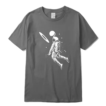 Vīriešu t krekls kokvilnas īso slleve Smieklīgi mēness astronautu drukāt vīriešu T krekls gadījuma zaudēt vīriešu t o-veida kakla vīriešu t-krekls tee