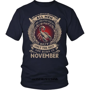 Vīriešu T krekls novembrī Par Labākajiem Ir Dzimis novembrī smieklīgi t-krekls jaunums tshirt sievietēm