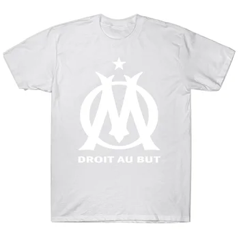Vīriešu T Krekls Olympique De Marseille, France Futbola Topi O Kakla Pieaugušo Tee Krekls, T Krekls Sievietēm
