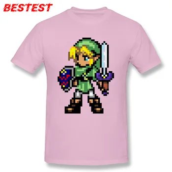 Vīriešu T-Krekls Pasūtījuma Logo Tshirt Zils T-Veida Topi Legend Of Zelda T Krekls Apkalpes Kakla Karikatūra Izdrukāt Drēbes Spēlētājs Krekli, Kokvilnas