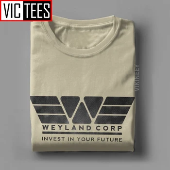 Vīriešu T-Krekls Svešzemju Weyland Yutani CORP Corporation Jautri Kokvilnas T O Kakla Drēbes Lielgabarīta Streetwear