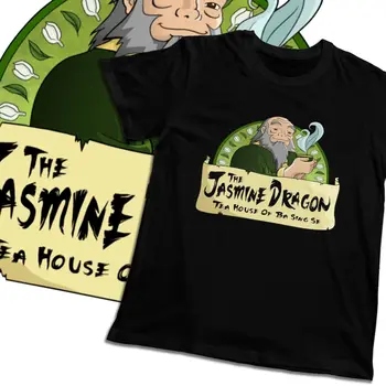 Vīriešu T-krekls Viņš Jasmīns Pūķis Tea House Iemiesojums Pēdējā Airbender Lieliska Atpūtas Crewneck Harajuku Streetwear Tee Krekls