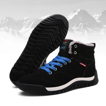 Vīriešu Čības Unisex Sporta Pārgājienu Apavi Vīriešiem Un Sievietēm, Ziemas Sneaker Kokvilnas Papildus Staigāšanas Kurpes, Izmērs 46 Ziemas Sneaker