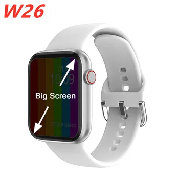 W26 Smart Skatīties Ir 2021. Sievietēm, Sērija 5 Sirds Kursa Svb 12 lite Sporta Ekg Ppg 44MM Smartwatch Bluetooth Zvanu Fitnesa Ūdensizturīgs