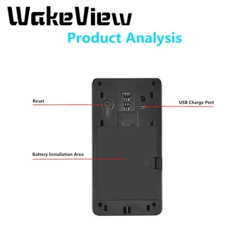 WakeView 1080P Smart Bezvadu WiFi Video Durvju IS Tālruņa Zvana Durvju Zvans Kameru Infrasarkano staru Tālvadības Ierakstīt Mājas Drošības Uzraudzība