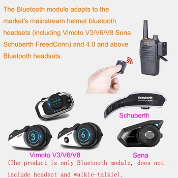 Walkie Talkie, brīvroku Bluetooth Adapteri K/M Interfeiss Bluetooth Modulis, Lai Vimoto V3/V6/V8 Sena Schuberth FreedConn